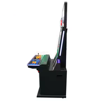 Machine d'arcade de 32 pouces Armoire de jeu de combat rétro Arcade de bureau à grand écran avec fente pour pièces de monnaie Machine de jeu de combat