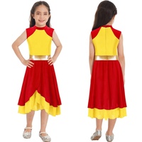 6-16 pas cher stage enfants Dancewear Performance salle de bal scène vêtements de danse filles louange robe de danse lyrique