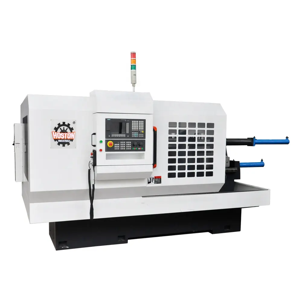 CNC kim loại dọc Máy tiện chế biến nhôm nồi Ống cuối quay cổ quay Máy CNC với Siemens kiểm soát