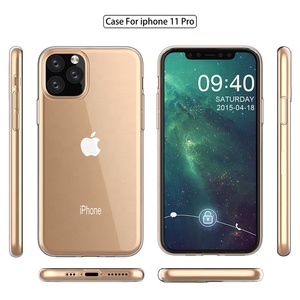 caso claro caso de TPU suave ultra delgada transparente parachoques <span class=keywords><strong>del</strong></span> teléfono celular caso para iPhone 11pro - Product Image 4