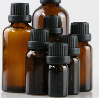 Flacon compte-gouttes vide en verre ambré dépoli transparent 5ml 10ml 15ml 20ml 30ml 50ml 100ml pour crème visage et gouttes pour les yeux