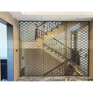 ANN8924 Custom Modern Coated Water Ripple Stainless Steel Partition Decorative Metal <b>Screen</b> for Feature <b>Wall</b> & Balcony Railing - Product Image 3