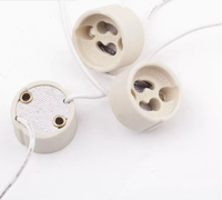 Prix d'usine – Connecteurs de douille de lampe en céramique GU10 MR16, adaptateur LED CFL halogène, base de lampe G4 avec câble de 15 cm
