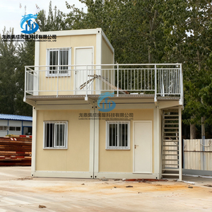 Vendita calda di 2 piani di lusso prefabbricata casa del contenitore per uso di edificio per uffici con Design staccabile <span class=keywords><strong>e</strong></span> stile moderno - Product Image 2