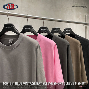 고품질 유기농 100% 면 맞춤 티셔츠 블랭크 230gsm 헤비 웨이트 빈티지 친환경 루즈핏 실크 스크린 프린팅 남성용 - Product Image 3