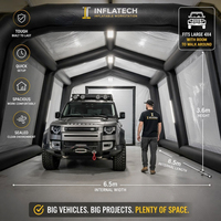 Tente de garage gonflable la plus vendue, imperméable, durable, facile à installer, cabine de peinture gonflable pour usage extérieur