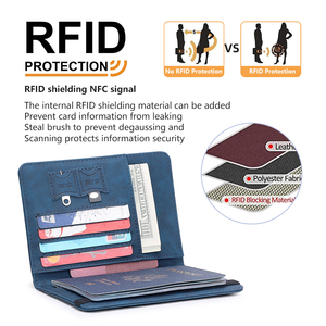 Tarjetero de Cuero para Pasaporte, Porta Pasaportes de Lujo, Cartera de Cuero para Tarjetas, Funda para Pasaporte - Product Image 5