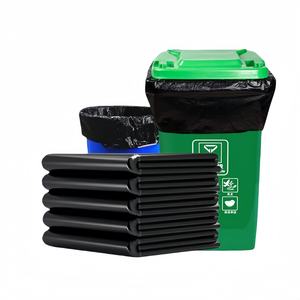 <span class=keywords><strong>Sac</strong></span> à ordures PE noir avec logo personnalisé, super grand emballage pliable de 55 gallons, compacteur de déchets de recyclage en plastique bon marché pour usage domestique - Product Image 1