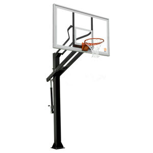 Système de panier de <span class=keywords><strong>basket</strong></span> professionnel réglable en hauteur pour l'extérieur et l'intérieur, avec panneau arrière en verre trempé incassable - Product Image 2