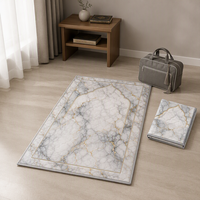 Tapis de prière portable imprimé, pliable, avec support antidérapant, logo personnalisé, vente en gros
