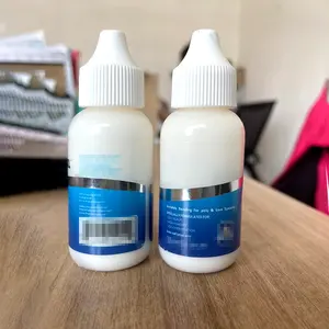 Wig renda Sistem perekat 38ml 60ml, super tidak terlihat sangat tahan air lem putih kuat perekat rambut manusia