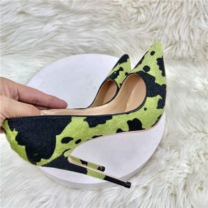 12CM/10CM/8CM Cow Skin Kadin Sandalet Anti-slip Outsole Plus Size 2024 Stilettos Job Shoe Women's High <b>Heels</b> - Product Image 2