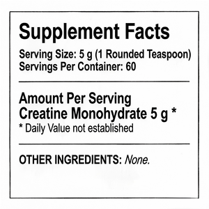 OEM ODM <b>Creatine</b> <b>Monohydrate</b> Powder Unflavored Sports Nutrition OEM 300g 60 Servings 5g Per Serving - Product Image 2