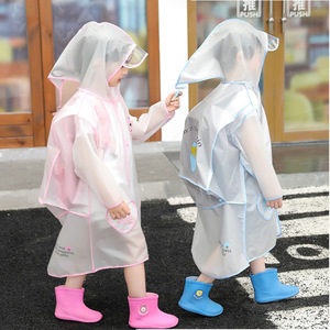 Impermeable transparente para niños con bolsillo para mochila para senderismo y uso escolar - Product Image 1