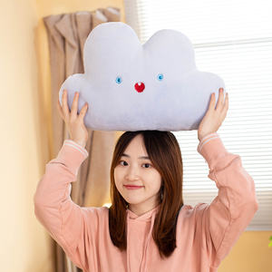 Özel Ins popüler bulutlu yıldız ay şekilli yastık yumuşak peluş oyuncak ev dekoratif yastık bebek atmak yastık - Product Image 3