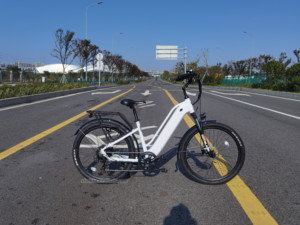 Vélo électrique de ville nouvelle conception 27,5 pouces, batterie cachée 48V 14,5Ah, vélo électrique à cadre basse - Product Image 5