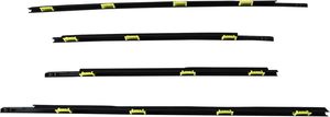 4 pezzi per finestra nera, rivestimento esterno modellato per 2002 Honda CRV, 2006 sostituire 72450-SCA-E01 72950-S9A-003 - Product Image 4