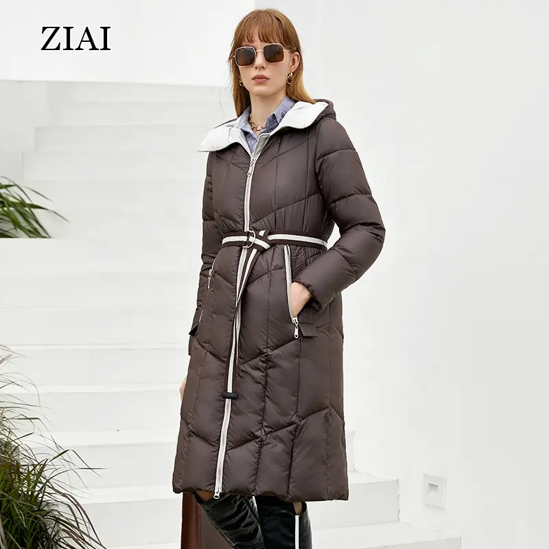 New Arrivals women bubble jacket Fashion Solid Color waterproof jacket black long winter parka coat