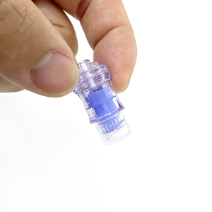 Connecteur médical jetable Luer Lock sans aiguille, adaptateur de raccordement d'<span class=keywords><strong>infusion</strong></span> intégré scellé, certifié CE Classe II, bleu - Product Image 4