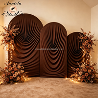 ANNIELU Lot de housses de fond de scène drapées en spandex, sans plis, pour mariages, événements, anniversaires et décorations de cabines photo