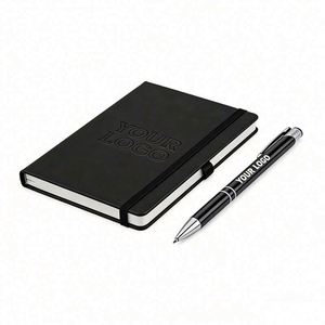 Vente en gros de carnets personnalisés en cuir PU A5, couverture rigide, cadeaux promotionnels personnalisés - Product Image 1