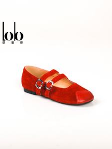 Zapatos Mary Jane de Piel Vacuna Hechos a Mano Primavera 2026, Zapatos Planos Cómodos, Color Sólido, Doble Correa Cerrada, Ligeros - Product Image 5