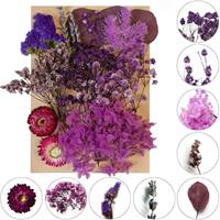 ZS006 Boho Mini Mixed Natural Scented Echte getrocknete Blumen und Pflanzen Beutel Paket Nagel kerzen Harz Silica Gel Form