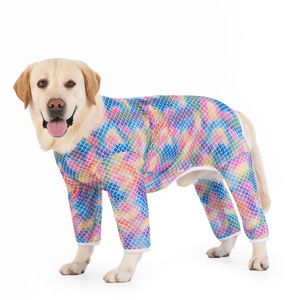 Vêtements pour chiens de compagnie à quatre pattes en maille d'été imprimée <span class=keywords><strong>Labrador</strong></span> Shiba Inu <span class=keywords><strong>Golden</strong></span> <span class=keywords><strong>Retriever</strong></span> pour chiens de taille moyenne et grande - Product Image 5