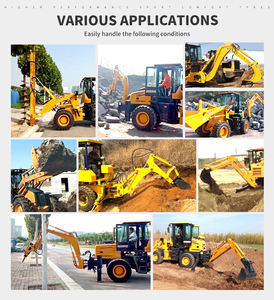 Gratis Verzending Nieuwe Diesel Ce Epa Motor Grote Mini Retro 2.5 Ton 4 Ton Farm <span class=keywords><strong>Backhoe</strong></span> Graafmachine <span class=keywords><strong>Digger</strong></span> 4X4 Graaflaadmachine Lader - Product Image 5