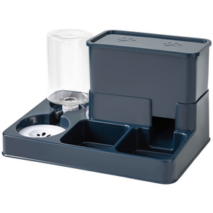 Distributeur automatique de nourriture pour animaux de compagnie avec distributeur d'eau pour chats et chiens, double bol de stockage de nourriture avec motif de patte - Product Image 5