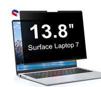 Protector de Pantalla Magnético para Microsoft Surface Laptop de 13.8 y 15 Pulgadas, Filtro de Privacidad Extraíble Anti-Espía y Anti-Reflejos