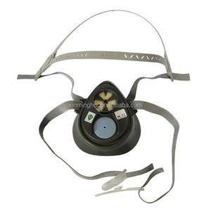 Respirateur <span class=keywords><strong>demi</strong></span>-<span class=keywords><strong>masque</strong></span> <span class=keywords><strong>3M</strong></span> 3200 réutilisable en TPE pour la protection contre les particules de poussière avec filtres remplaçables - Product Image 2