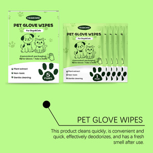 Salviette Guanto YEGBONG per Cani e Gatti - Guanti per Toelettatura Senza Risciacquo con Estratto Vegetale, Pulizia Delicata e Deodorante, Monouso - Product Image 5