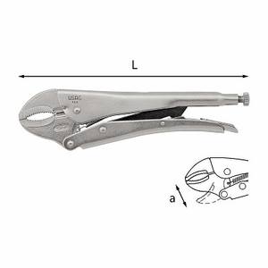 Alicates de presión Stahlschmiede de 6 pulgadas de ancho de mordaza, 1 pulgada de grosor, de acero al cromo vanadio liso, grado industrial - Product Image 1