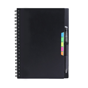 Good Quality Plastic Cover Washable Erasable Notebook Reusable Smart Planner Waterproof Stone Notebook A5 With Dividers