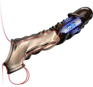 Kristal grosir lengan <span class=keywords><strong>Penis</strong></span> pria masturbasi mainan seks dewasa pemijat populer elektrik titik stimulasi <span class=keywords><strong>Vibrator</strong></span> untuk pria - Product Image 1