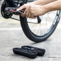 ROCKBROS Kit de réparation d'outils pour bouteilles de vélo Kit d'outils multifonctionnels Kit de réparation de pneus pour pompe Sac de rangement Kit d'outils pour vélo