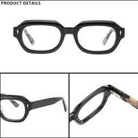 Montura de Gafas Ópticas OEM ODM Personalizadas, Redondas y Gruesas, con Degradado, de Acetato, Hechas a Mano, Duraderas, Unisex