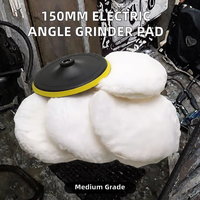 Meuleuse d'angle électrique, disque de polissage et de ponçage 150 mm, tampons de polissage en éponge auto-adhésifs, OEM pour carrosseries automobiles