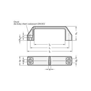 GANTER GRIFF Poignée d'arc GN 528 l1 94 -1mm d1 6.5mm - Product Image 2