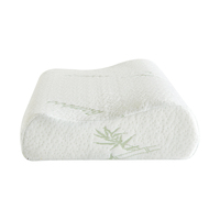 Oreiller cervical en mousse à mémoire de forme à motif marin, housse en fibre de bambou réglable, doux pour soulager les douleurs cervicales, toutes saisons, vente chaude