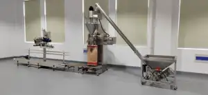 Machine de remplissage semi-automatique de poudre d'épice de haute précision de 25kg
