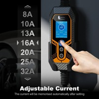 Pengisi Daya EV Feyree TS-NACS Socket 32A 7KW Kontrol APP EVSE Kotak Pengisi Daya Portabel Adaptor Hadiah untuk Model Mobil Tesla 3/Y/S/X