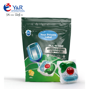 Detergente automático para <span class=keywords><strong>lavavajillas</strong></span> 4 en 1, seguro para máquinas, en polvo sólido y cápsulas de Gel, tabletas para lavar platos - Product Image 1