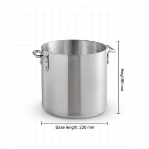 Olla de Cocina de <span class=keywords><strong>Aluminio</strong></span> de Alta Calidad, Duradera y de Gran Capacidad, <span class=keywords><strong>Ollas</strong></span> para Sopa y Caldo para Cocinas de Hoteles y Restaurantes - Product Image 3