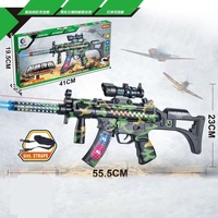 Jouet de pistolet mitrailleur électrique pour enfants multi-style, jouet de pistolet de sniper en plastique pour enfants