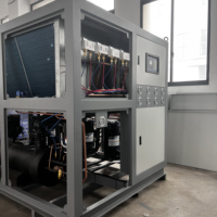 Refroidisseur de glycol industriel 40 CV à refroidissement par air pour brasserie avec contrôle de température haute précision
