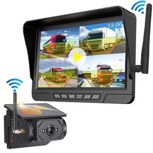 Năng lượng mặt trời không dây sao lưu máy ảnh Kit 7 inch Monitor Rear View hệ thống xe màn hình với năng lượng mặt trời Máy ảnh 4CH cho xe tải Motorhome cavaran - Product Image 1