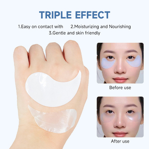 Parches de Colágeno 100% Naturales, Sin Alcohol ni Conservantes, para el Contorno de Ojos, Antiarrugas, con Ácido Hialurónico, Mascarilla de Gel - Product Image 4