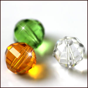 Pendientes cuentas cristal redondo sandía corte cara DIY joyería accesorios hechos a mano - Product Image 3